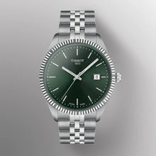 Load image into Gallery viewer, Tissot Ballade Quartz Green Dial Silver Steel Strap Watch for Men - T156.410.11.091.00