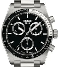 Load image into Gallery viewer, Tissot PR516 Chronograph Black Dial Silver Steel Strap Watch for Men - T149.417.11.051.00