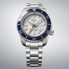 Load image into Gallery viewer, Seiko Prospex 1968 Heritage Diver's GMT 60th Anniversary White Dial Silver Steel Strap Watch for Men - SPB519J1