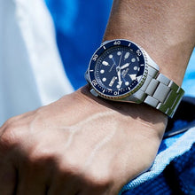 Load image into Gallery viewer, Seiko 5 Sports SKX Automatic Blue Dial Silver Steel Strap Watch for Men - SRPL83K1