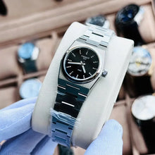 Load image into Gallery viewer, Tissot PRX Quartz Diamonds Black Dial Silver Steel Strap Watch for Women - T137.010.11.056.00