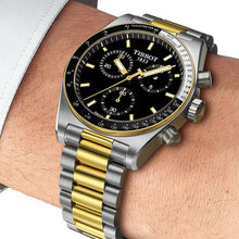 Load image into Gallery viewer, Tissot PR516 Chronograph Black Dial Two Tone Steel Strap Watch for Men - T149.417.22.051.00