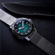 Load image into Gallery viewer, Tissot Seastar 1000 Powermatic 80 Automatic Green Dial Silver Mesh Strap Watch for Men - T120.407.11.091.00