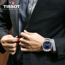 Load image into Gallery viewer, Tissot T-Sport Gent XL Blue Dial Silver Steel Strap Watch for Men - T116.410.11.047.00