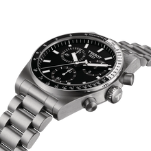 Load image into Gallery viewer, Tissot PR516 Chronograph Black Dial Silver Steel Strap Watch for Men - T149.417.11.051.00