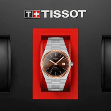 Load image into Gallery viewer, Tissot PRX Powermatic 80 18K Gold Brown Dial Silver Steel Strap Watch for Men - T931.407.41.291.00