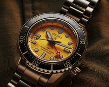 Load image into Gallery viewer, Seiko Prospex The Night of Siam Limited Edition Yellow Dial Silver Steel Strap Watch for Men - SPB487J1