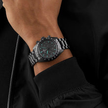 Load image into Gallery viewer, Seiko Prospex Speedtimer The Black Series Limited Edition Black Dial Black Steel Strap Watch for Men - SSC917