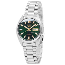 Load image into Gallery viewer, Seiko 5 Sports Automatic Green Dial Silver Steel Strap Watch for Men - SRPL57K1