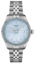 Load image into Gallery viewer, Tissot Ballade Quartz Blue Dial Silver Steel Strap Watch for Women - T156.210.11.351.00