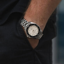 Load image into Gallery viewer, Seiko Prospex Polygonal Divers Automatic Pearl White Dial Silver Steel Strap Watch for Men - SPB481J1