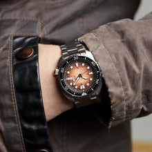 Load image into Gallery viewer, Seiko Prospex US Special Edition King Turtle Automatic Brown Dial Silver Steel Strap Watch for Men - SRPH55