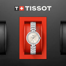 Load image into Gallery viewer, Tissot T-Lady Flamingo Diamonds Mother of Pearl Dial SIlver Steel Strap Watch for Women - T094.210.11.116.02