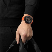 Load image into Gallery viewer, Tissot T Race Chronograph Black Dial Red Rubber Strap Watch for Men - T141.417.37.061.01