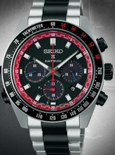 Load image into Gallery viewer, Seiko Prospex Speedtimer Solar Chronograph Datsun 240Z Collaboration Limited Edition Black Dial Two Tone Steel Strap Watch for Men - SSC957