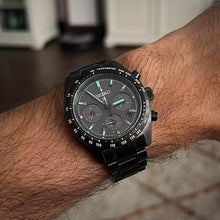 Load image into Gallery viewer, Seiko Prospex Speedtimer The Black Series Limited Edition Black Dial Black Steel Strap Watch for Men - SSC917