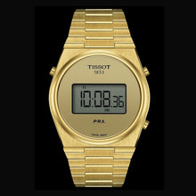 Load image into Gallery viewer, Tissot PRX Digital Quartz Gold Dial Gold Steel Strap Watch for Men - T137.463.33.020.00