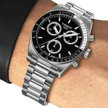 Load image into Gallery viewer, Tissot PR516 Chronograph Black Dial Silver Steel Strap Watch for Men - T149.417.11.051.00