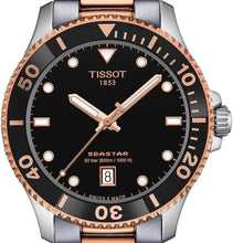 Load image into Gallery viewer, Tissot Seastar 1000 Quartz Black Dial Two Tone Steel Strap Watch for Men - T120.410.22.051.01