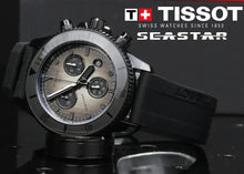 Load image into Gallery viewer, Tissot Seastar 1000 Chronograph Black Dial Black Rubber Strap Watch for Men - T120.217.37.061.00