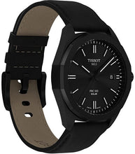 Load image into Gallery viewer, Tissot PRC 100 Solar Quartz Black Dial Black Leather Strap Watch for Men - T151.422.36.051.00
