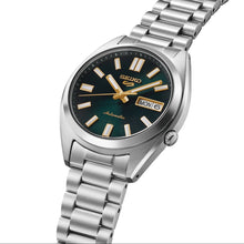 Load image into Gallery viewer, Seiko 5 Sports Automatic Green Dial Silver Steel Strap Watch for Men - SRPL57K1