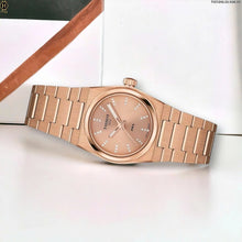 Load image into Gallery viewer, Tissot PRX Diamonds Rose Gold Dial Rose Gold Steel Strap Watch for Women - T137.010.33.506.00