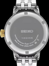 Load image into Gallery viewer, Seiko Presage Cocktail Time Automatic Diamonds White Dial Two Tone Steel Strap Watch for Women - SRE010J1