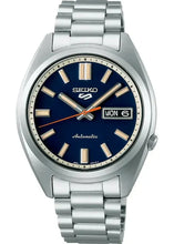 Load image into Gallery viewer, Seiko 5 Sports SNXS Automatic Blue Dial Silver Steel Strap Watch for Men - SRPK87K1