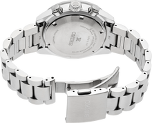 Load image into Gallery viewer, Seiko Prospex Solar Chronograph 1969 Re-interpretation Orange Dial Silver Steel Strap Watch for Men - SSC947