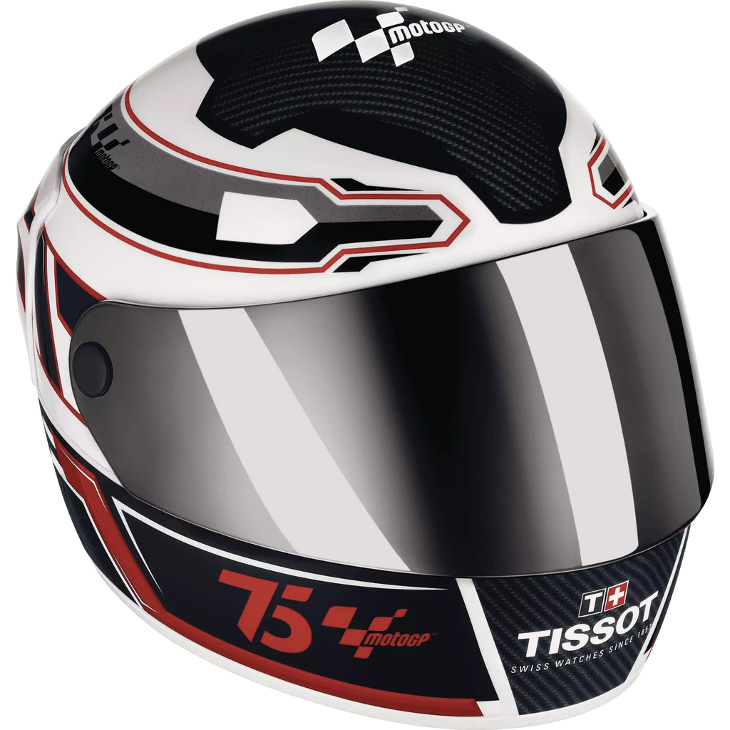 Tissot T Race Moto GP Limited Edition Chronograph Blue Dial Blue Rubber Strap Watch for Men - T141.417.17.047.00