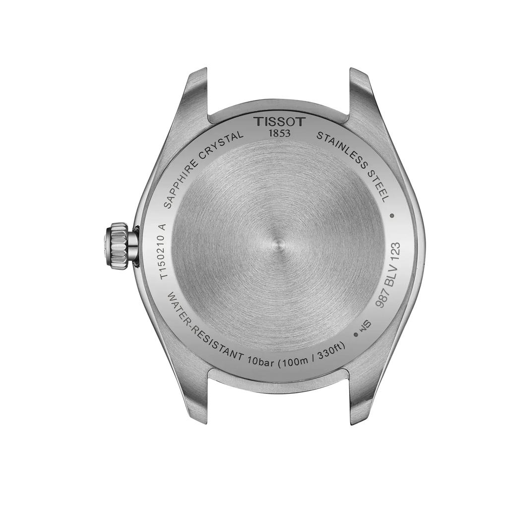 Tissot PR 100 Ice Blue Dial Silver Steel Strap Watch for Women - T150.210.11.351.00