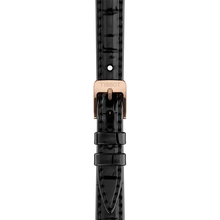 Load image into Gallery viewer, Tissot SRV White Mother of Pearl Dial Black Leather Strap Watch for Women - T160.110.36.113.00