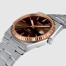 Load image into Gallery viewer, Tissot PRX Powermatic 80 18K Gold Brown Dial Silver Steel Strap Watch for Men - T931.407.41.291.00
