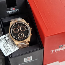 Load image into Gallery viewer, Tissot PRS 516 Chronograph Black Dial Rose Gold Steel Strap Watch for Men - T149.417.33.051.00
