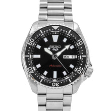 Load image into Gallery viewer, Seiko 5 Sports SKX Automatic Black Dial Silver Steel Strap Watch for Men - SRPL85K1