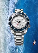 Load image into Gallery viewer, Seiko Prospex 1968 Heritage Diver's GMT 60th Anniversary White Dial Silver Steel Strap Watch for Men - SPB519J1