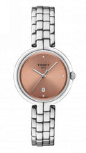 Load image into Gallery viewer, Tissot T-Lady Flamingo Diamonds Pink Dial Silver Steel Strap Watch for Women - T094.210.11.336.00