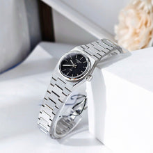 Load image into Gallery viewer, Tissot PRX Quartz Diamonds Black Dial Silver Steel Strap Watch for Women - T137.010.11.056.00