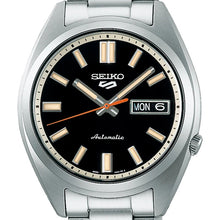 Load image into Gallery viewer, Seiko 5 Sports SNXS Series Automatic Black Dial Silver Steel Strap Watch for Men - SRPK89K1