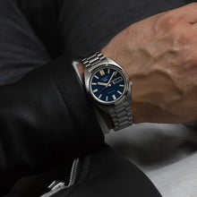 Load image into Gallery viewer, Seiko 5 Sports SNXS Automatic Blue Dial Silver Steel Strap Watch for Men - SRPK87K1