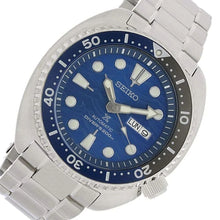 Load image into Gallery viewer, Seiko Prospex Save The Ocean Diver's Automatic Blue Dial Silver Steel Strap Watch for Men - SRPD21J1