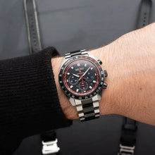 Load image into Gallery viewer, Seiko Prospex Speedtimer Solar Chronograph Datsun 240Z Collaboration Limited Edition Black Dial Two Tone Steel Strap Watch for Men - SSC957