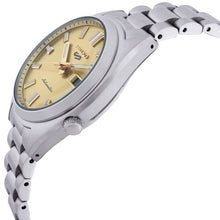 Load image into Gallery viewer, Seiko 5 Sports SNXS Automatic Gold Dial Silver Steel Strap Watch for Men - SRPL59K1