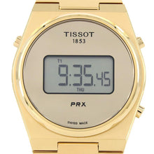 Load image into Gallery viewer, Tissot PRX Digital Quartz Gold Dial Gold Steel Strap Watch for Men - T137.463.33.020.00