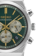 Load image into Gallery viewer, Seiko Sport Conceptual Chronograph Green Dial Silver Steel Strap Watch for Men - SSB461P1
