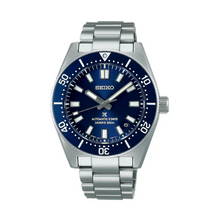 Load image into Gallery viewer, Seiko Prospex 1965 Heritage Diver’s Automatic Blue Dial Silver Steel Strap Watch for Men - SPB451J1