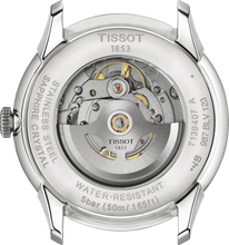 Load image into Gallery viewer, Tissot Chemin des Tourelles Automatic Powermatic 80 Ivory Dial Green Leather Strap Watch for Men - T139.407.16.261.00
