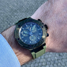 Load image into Gallery viewer, Tissot T Race Chronograph Black Dial Green Rubber Strap Watch for Men - T141.417.37.061.02