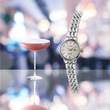 Load image into Gallery viewer, Seiko Presage Cocktail Time Skydiving Automatic Diamonds Mother of Pearl Dial Silver Steel Strap Watch for Women - SRE009J1